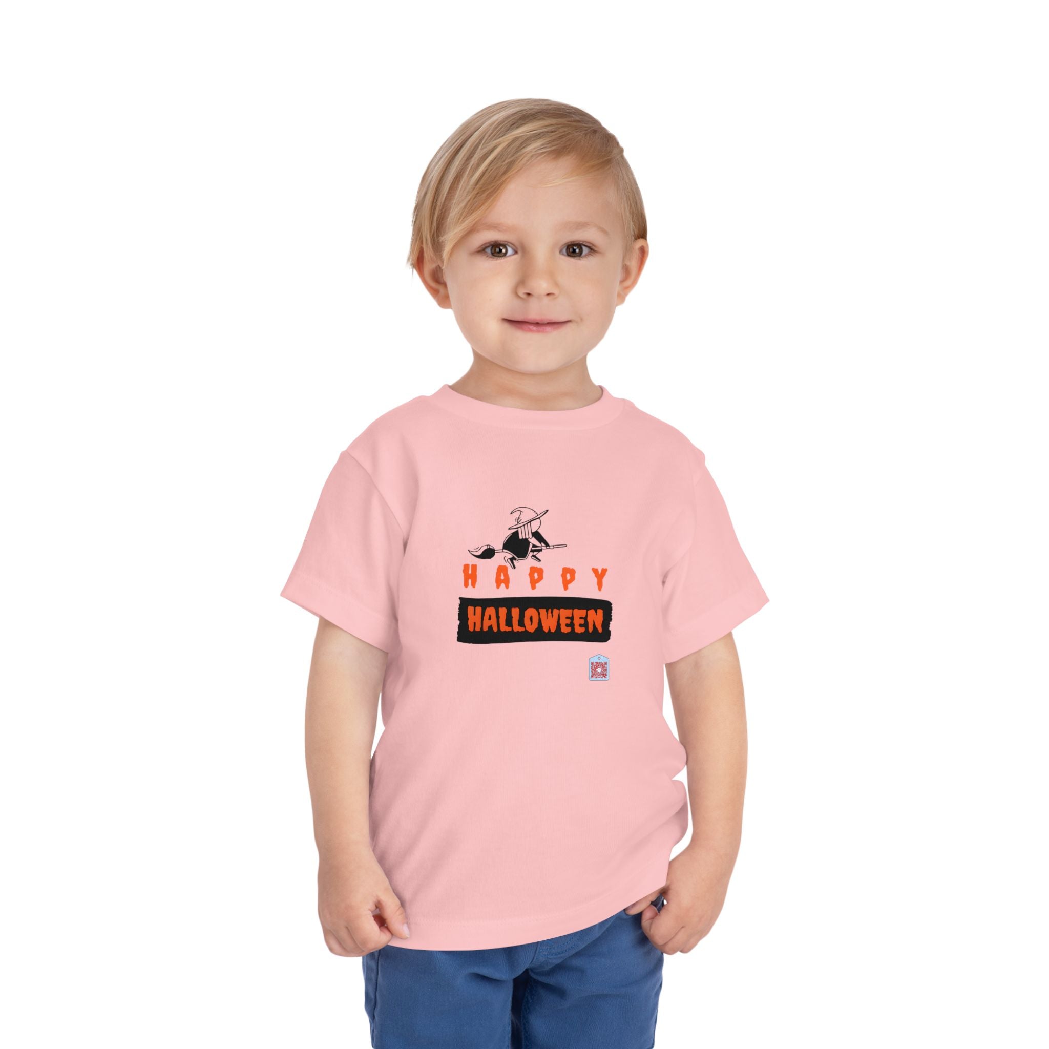 Happy Halloween with Flying Witch Halloween Graphic T-Shirt