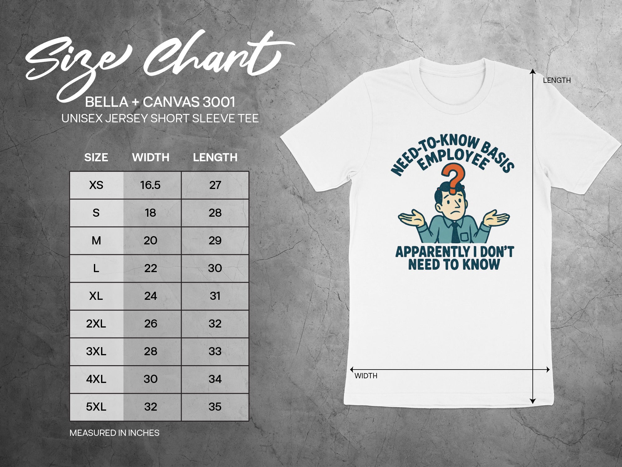 Need to Know Basis Employee Short Sleeve Tee product