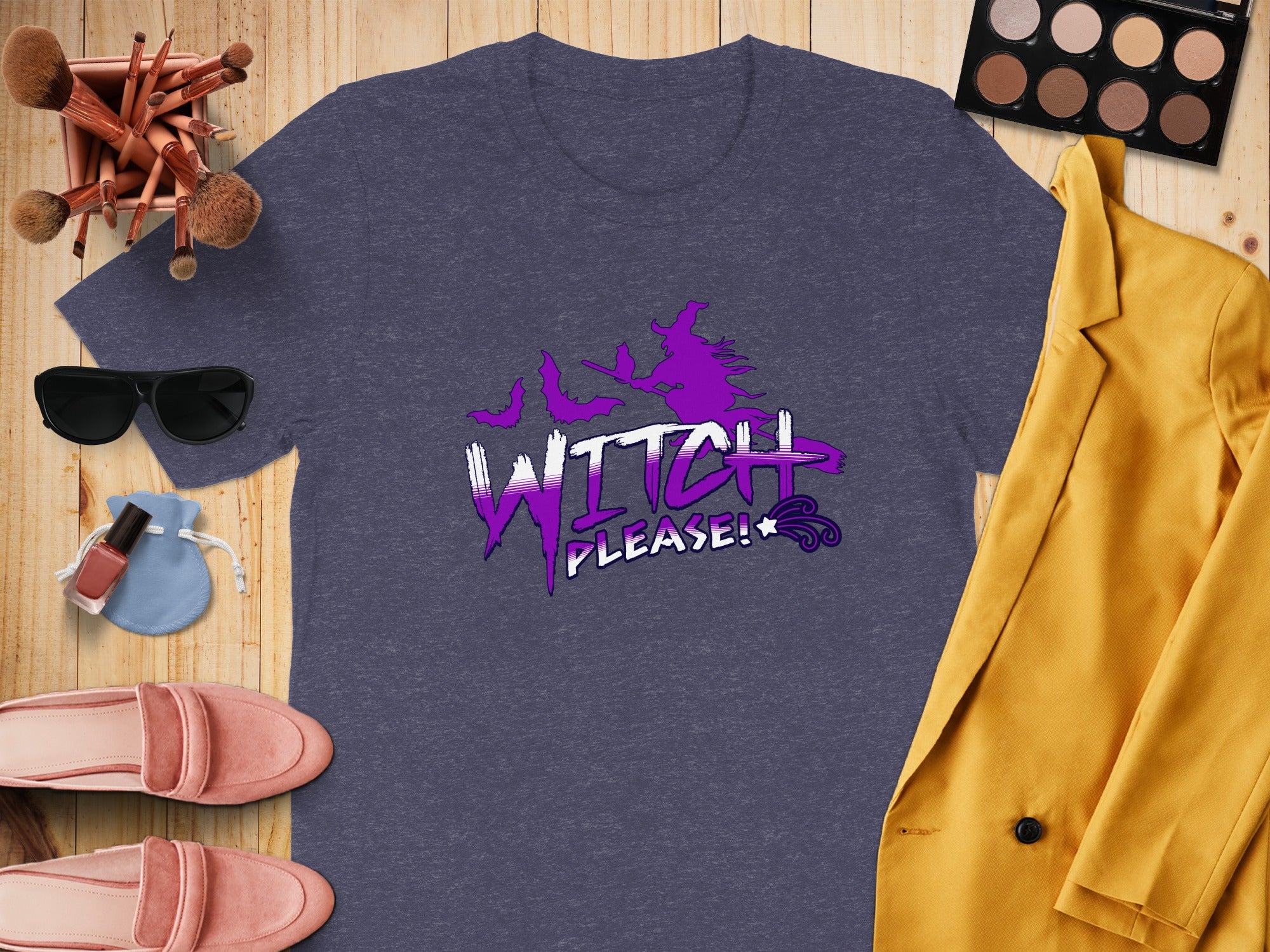 Witch Please Halloween Humor Graphic Tee Shirt product type