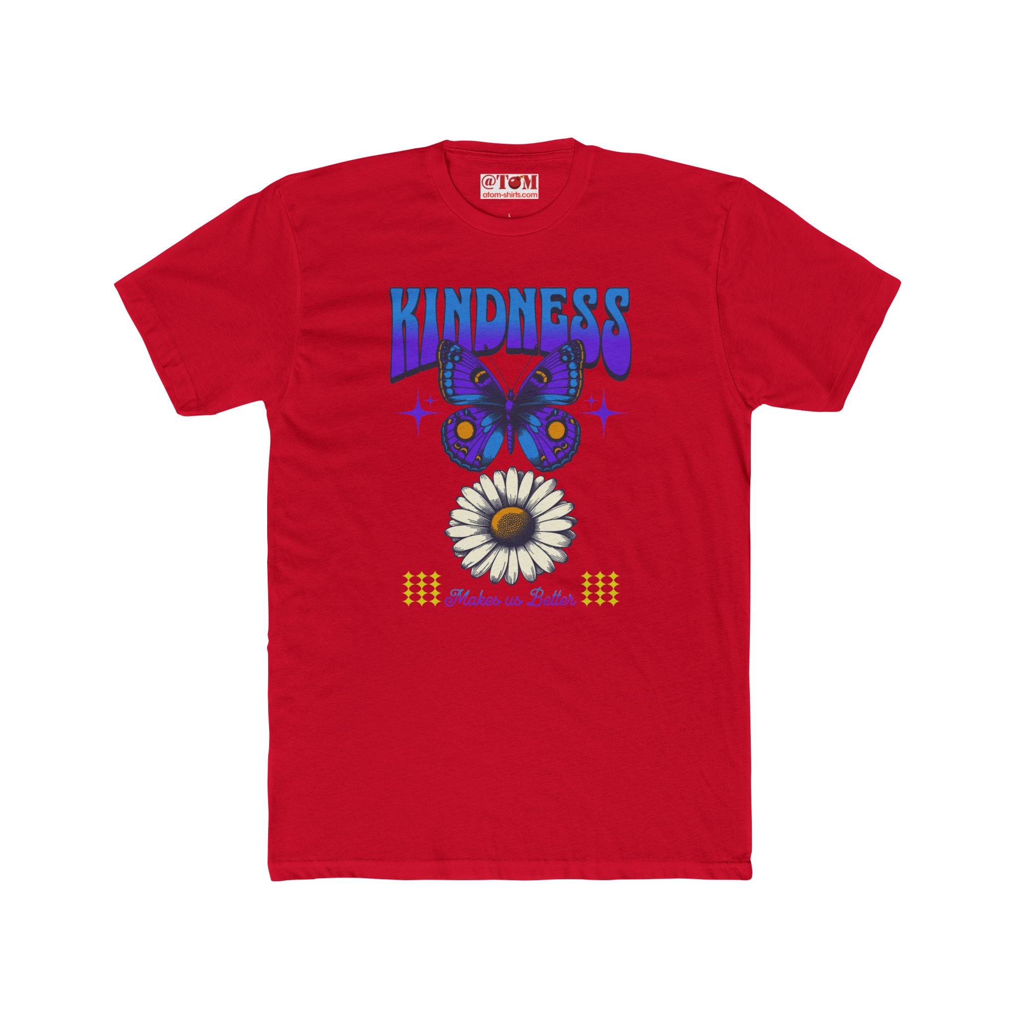 Kindness T-shirt with Butterfly and Daisy Design