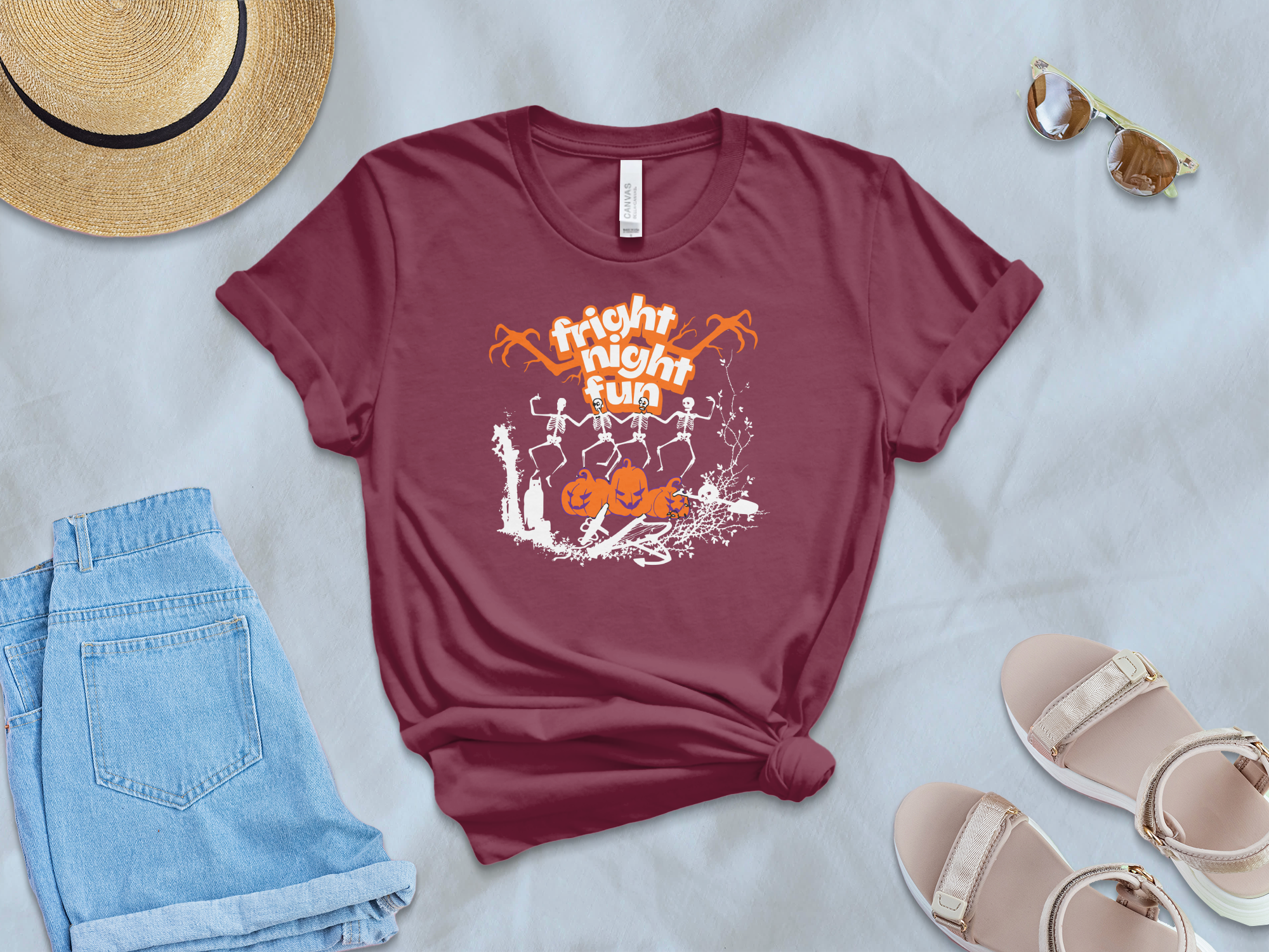 Fright Night Fun Halloween Casual Wear T-shirt product type