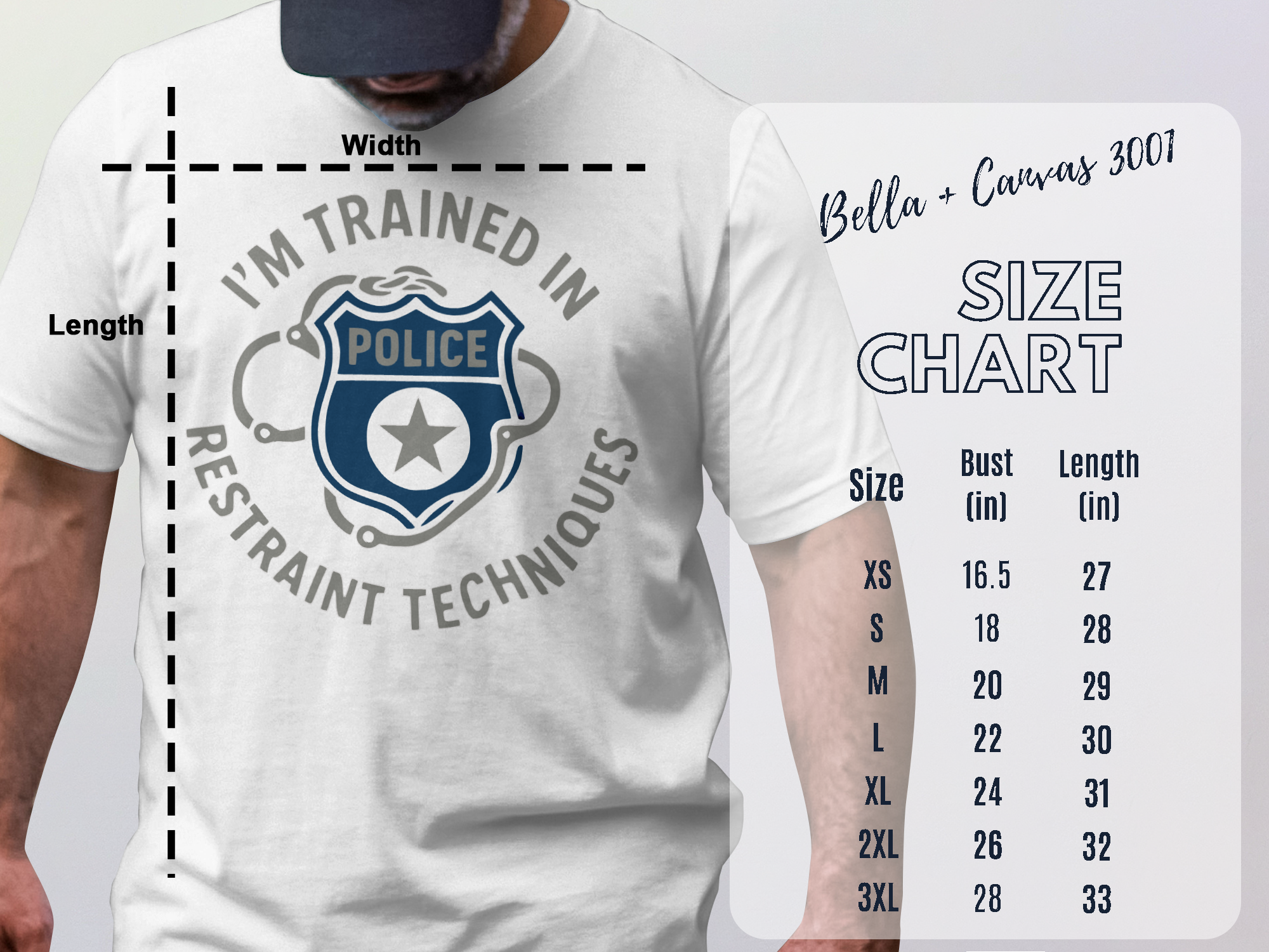I'm Trained in Restraint Techniques Police T-shirt product
