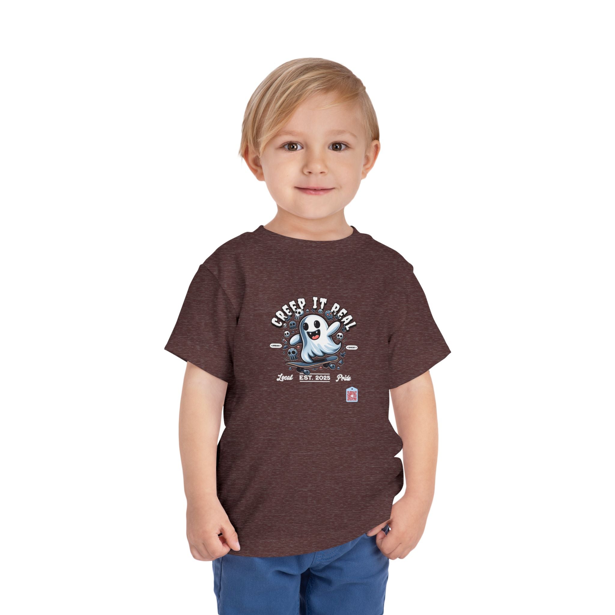 Creep It Real Ghost on Skateboard Urban Ghost T-Shirt