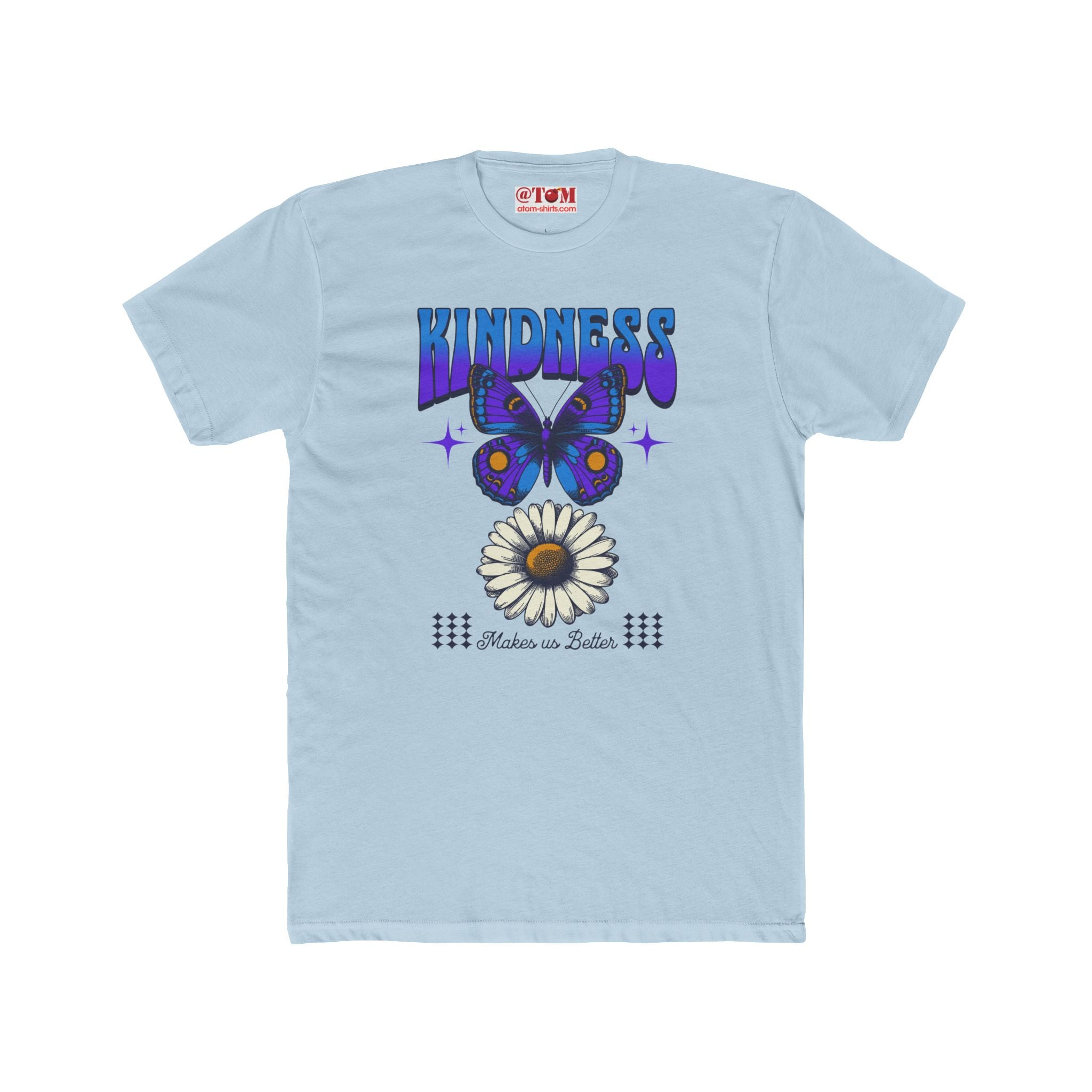 Kindness T-shirt with Butterfly and Daisy Design