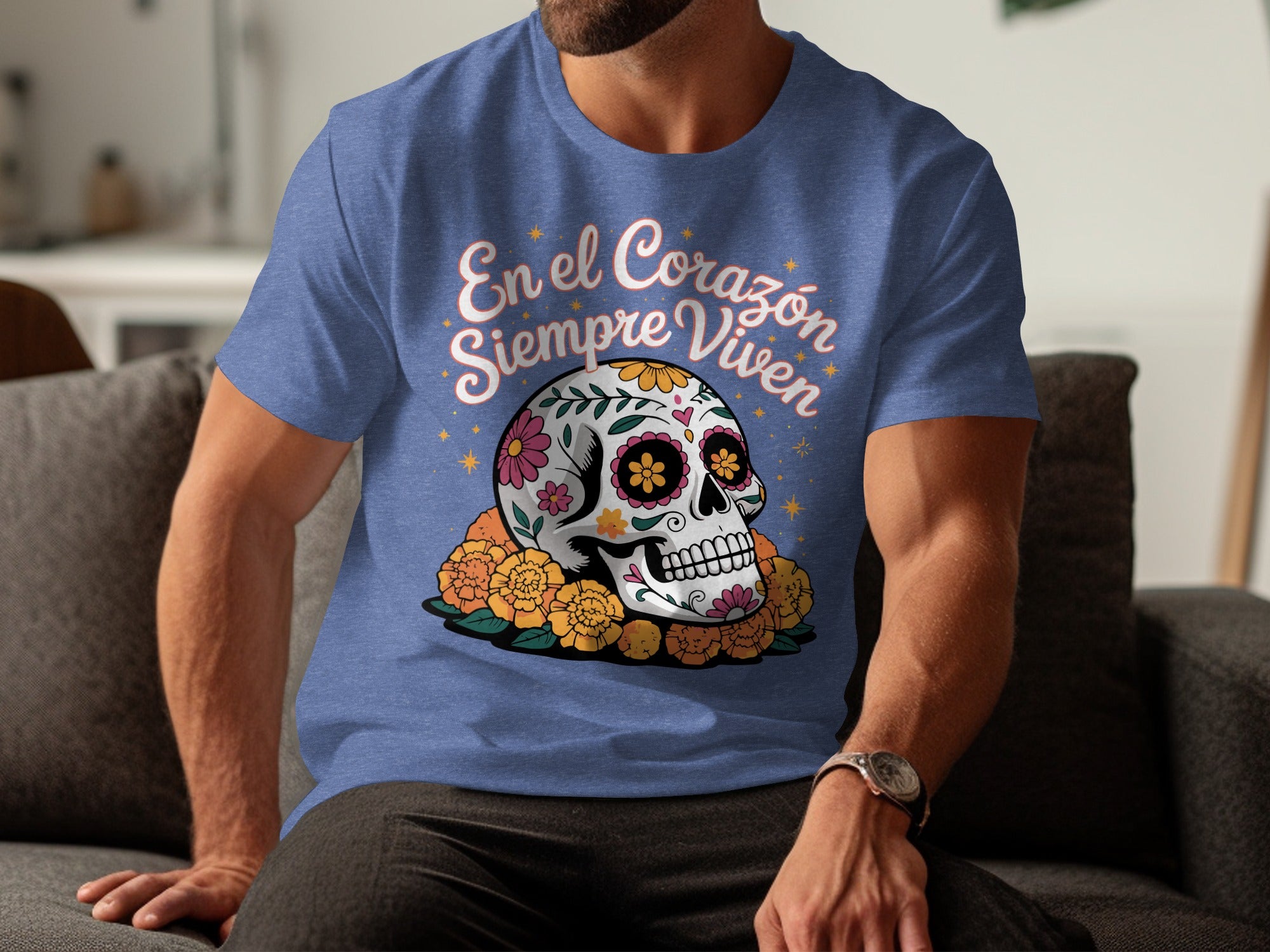 En el Corazón Siempre Viven Skull T-shirt product type