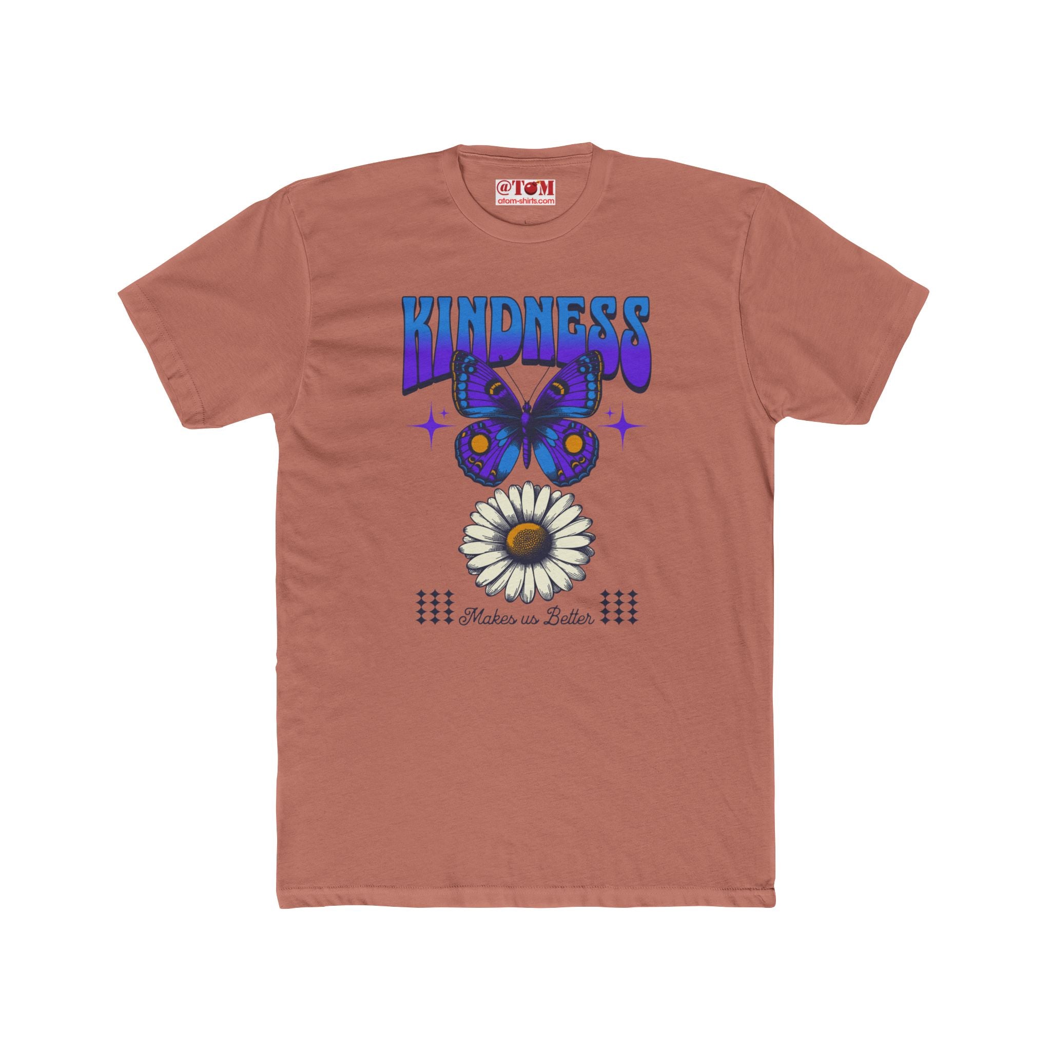 Kindness T-shirt with Butterfly and Daisy Design
