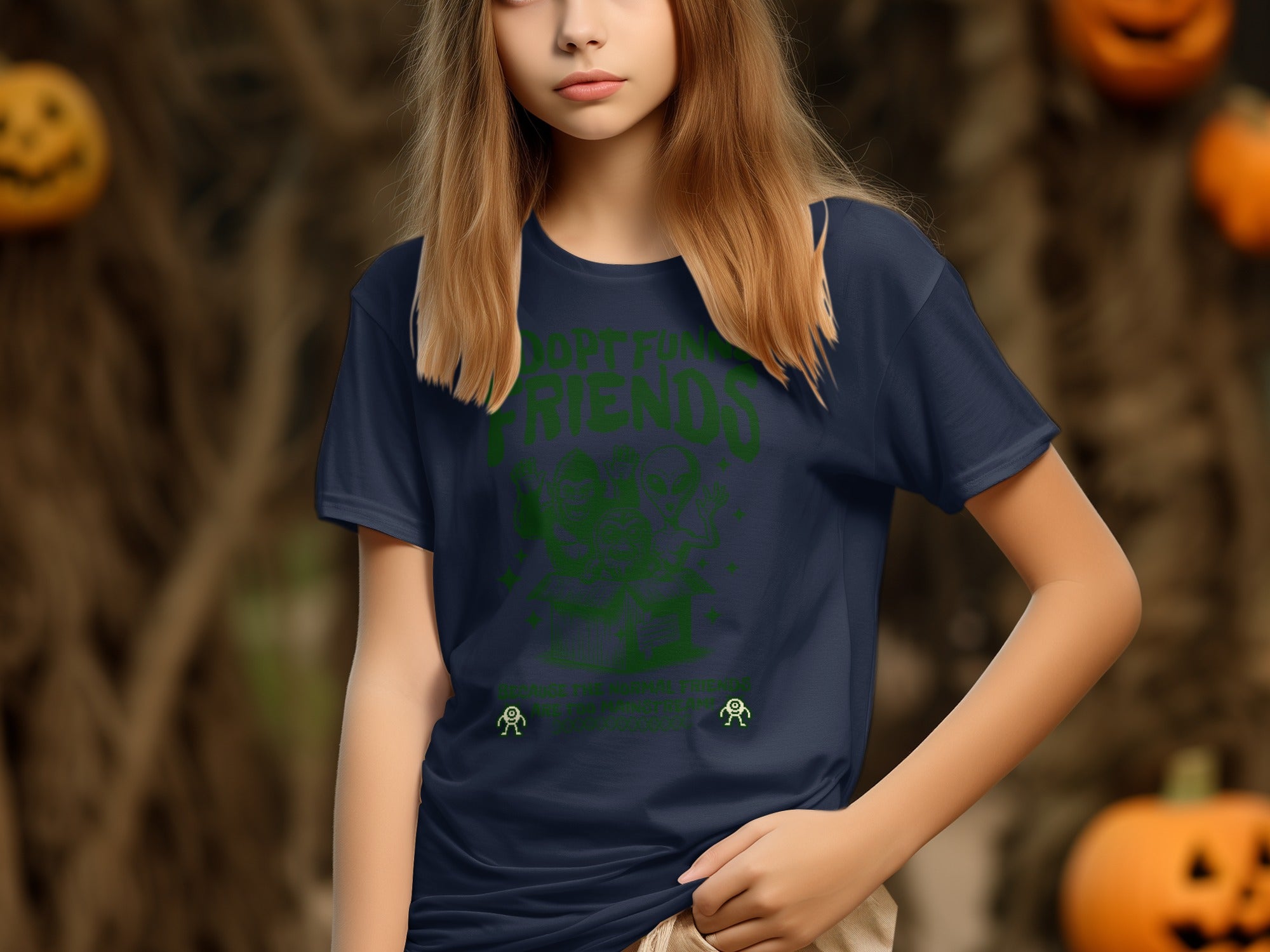 Adopt Fun Friends Cute Pumpkin Face T-Shirt product type