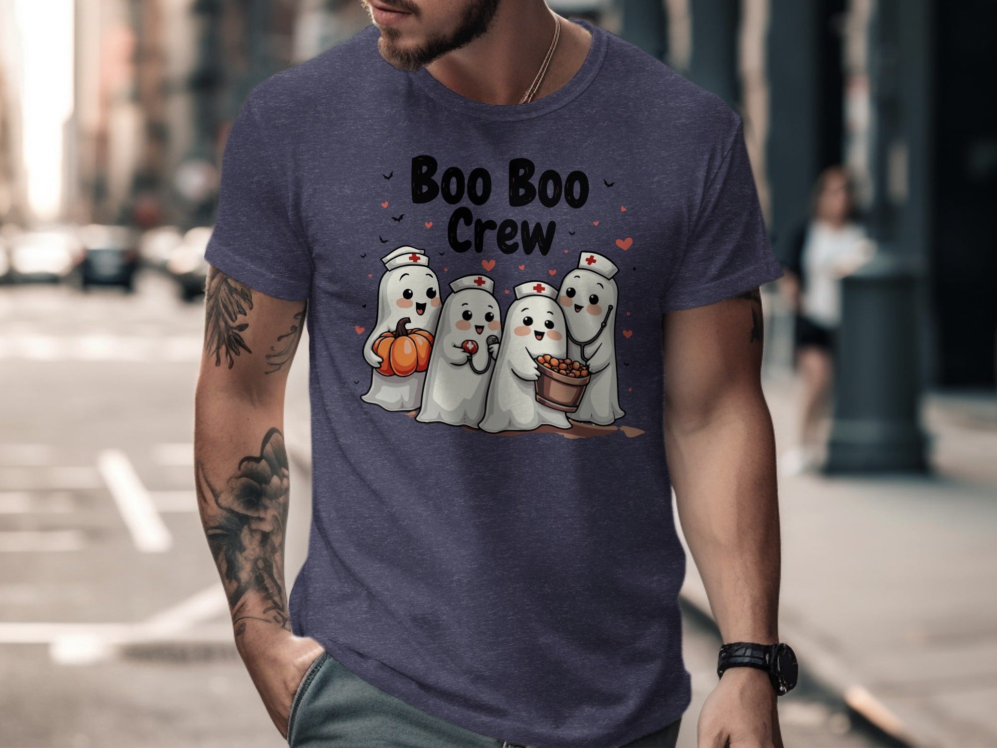 Boo Boo Crew Ghosts Halloween T-Shirt product type