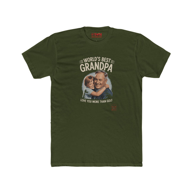 World's Best Grandpa T-Shirt – Heartfelt Golf & Family Gift