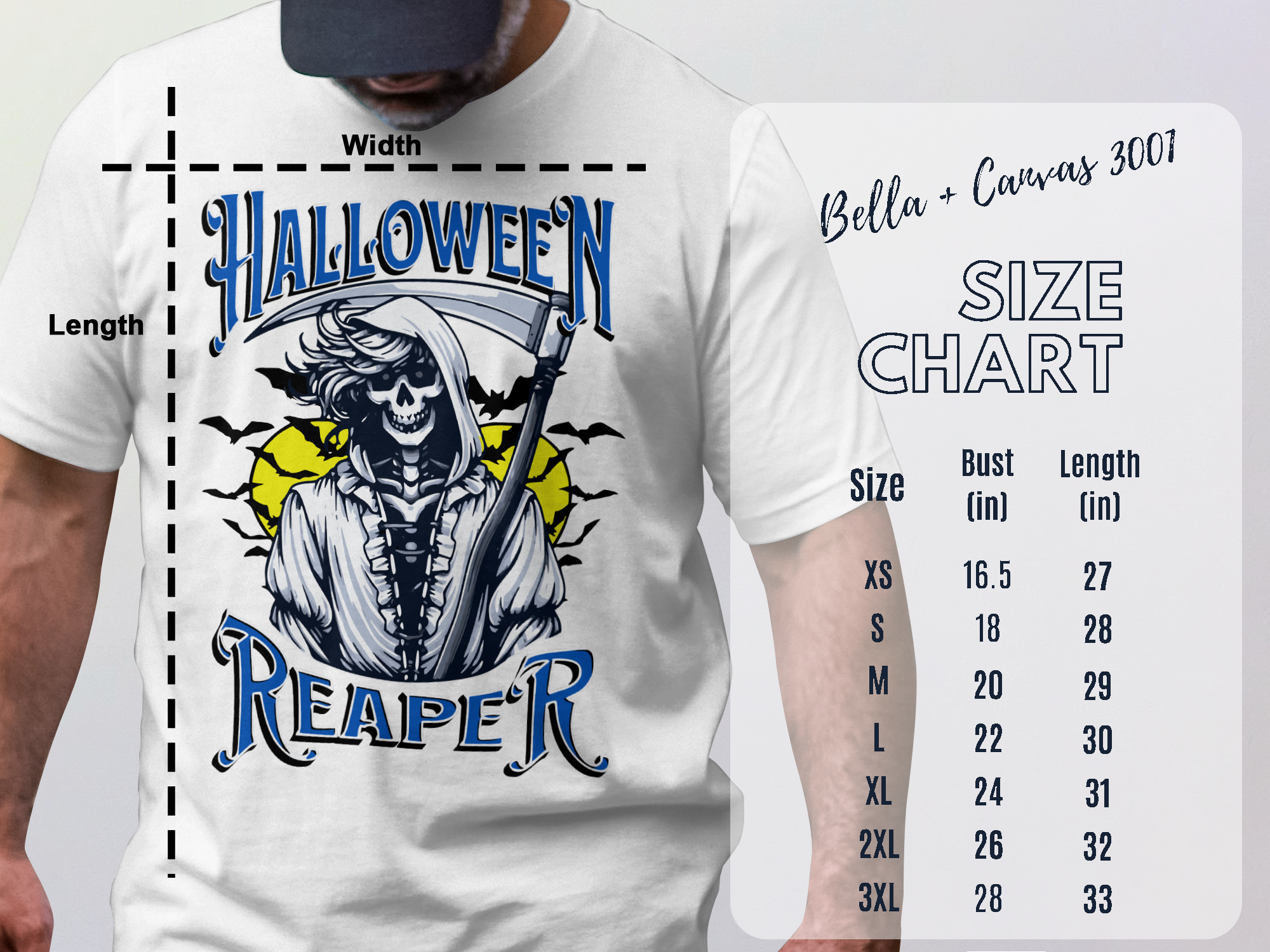 Halloween Reaper Graphic Tee Shirt Trendy Product