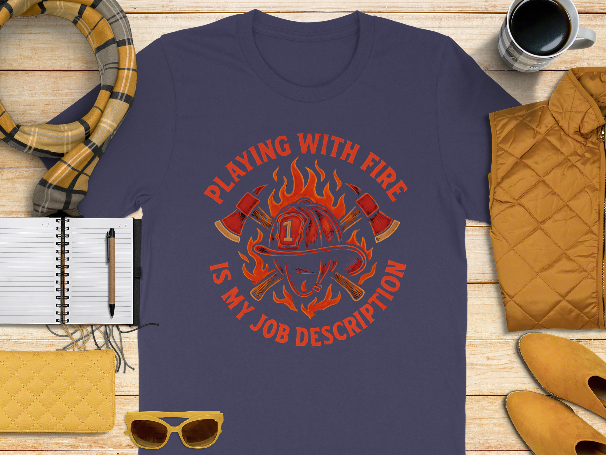 Playing With Fire Is My Job Description T-shirt product type