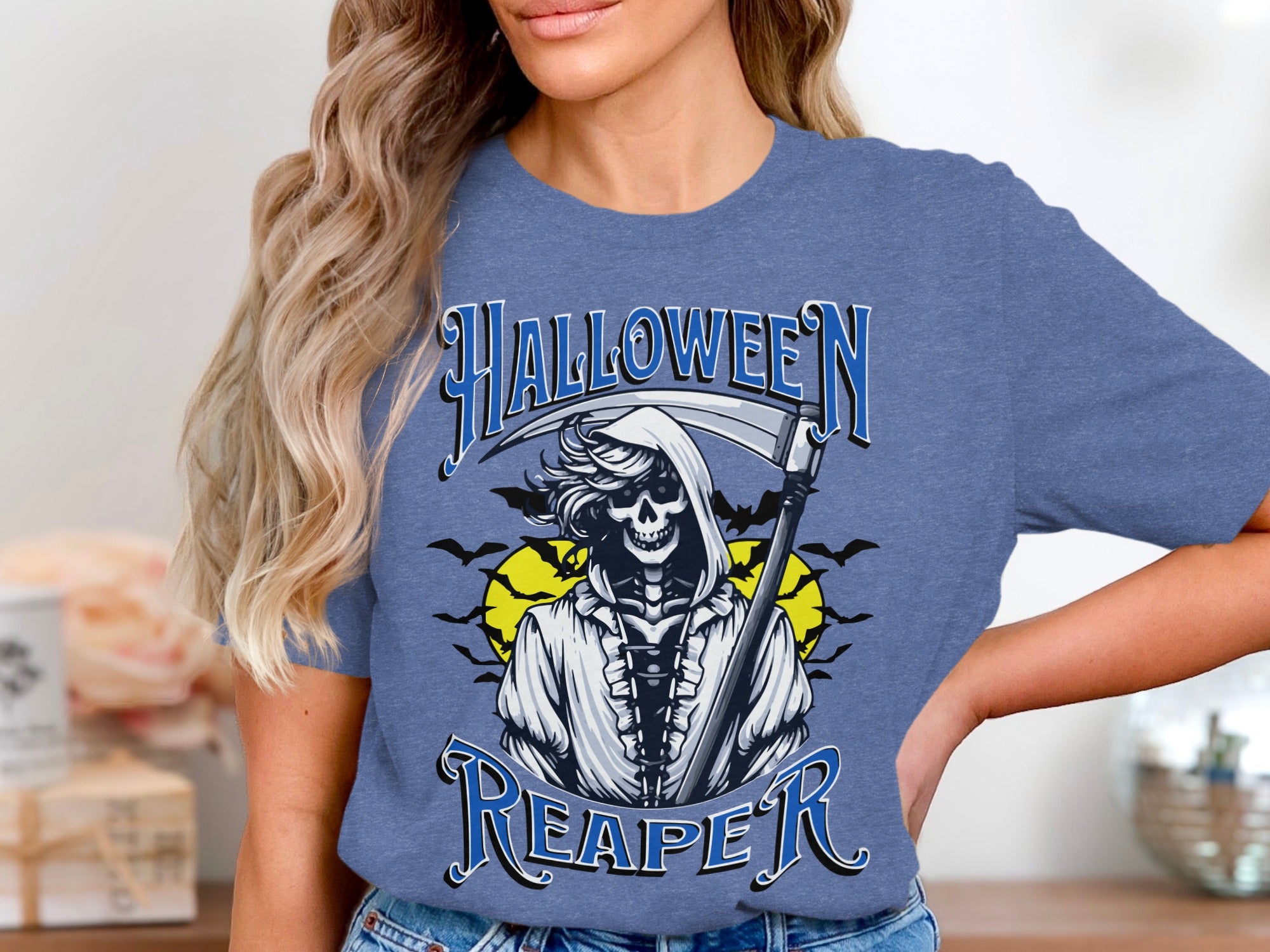 Halloween Reaper Graphic on Women's Tee product