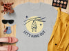 Let's Hang Out Cute Bat Illustration T-shirt product type