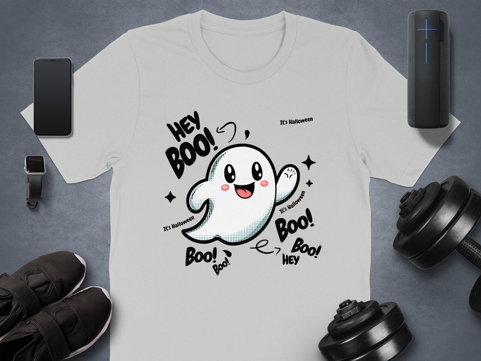 Hey Boo Its Halloween Ghost T-Shirt product type