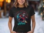 Let The Good Times Swole Santa Surfing T-shirt
