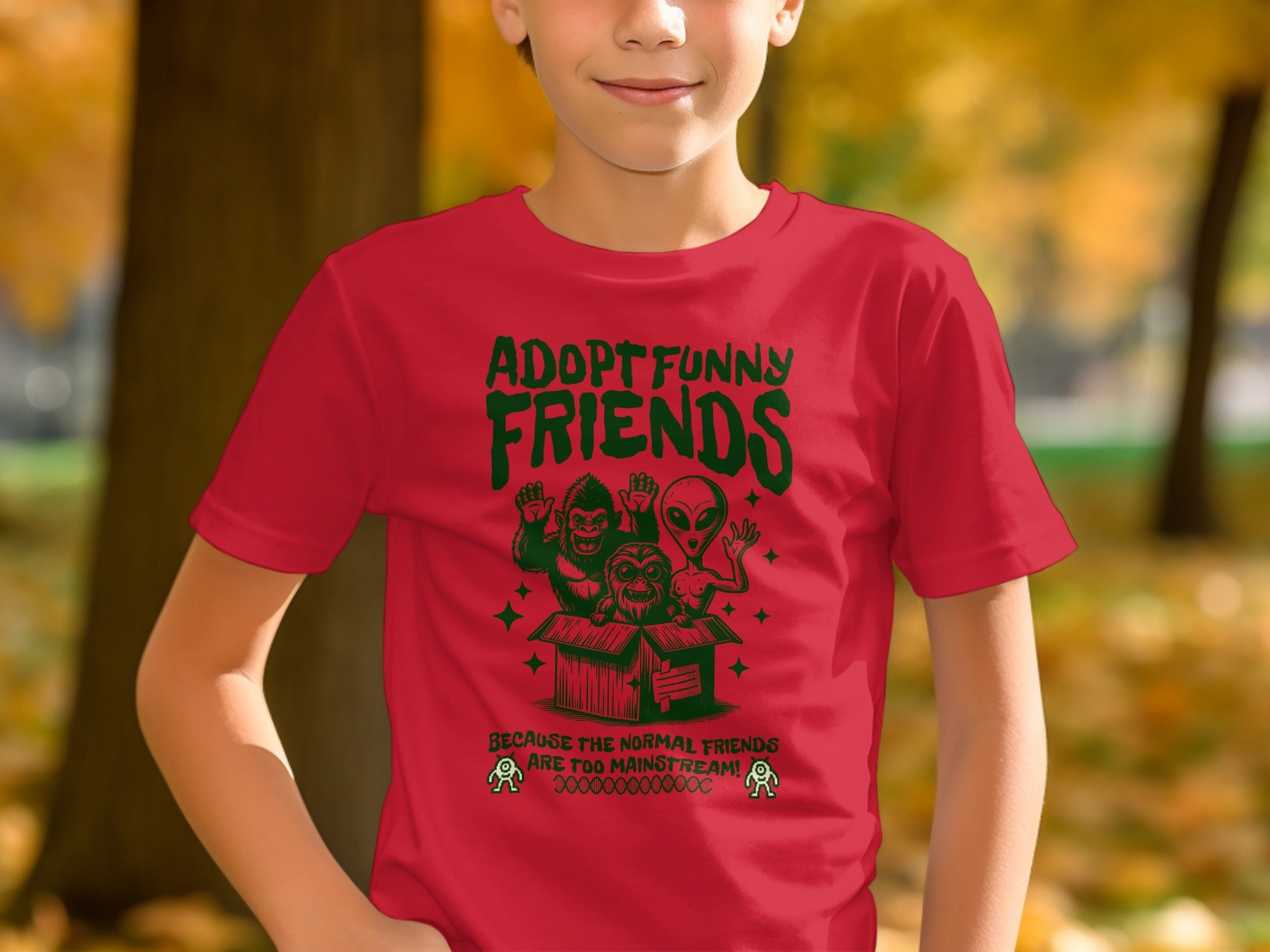 Adopt Funny Friends Graphic Design T-Shirt product