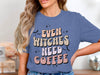 Even Witches Need Coffee Graphic T-Shirt product type