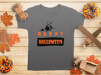 Happy Halloween with Flying Witch Halloween Graphic T-Shirt