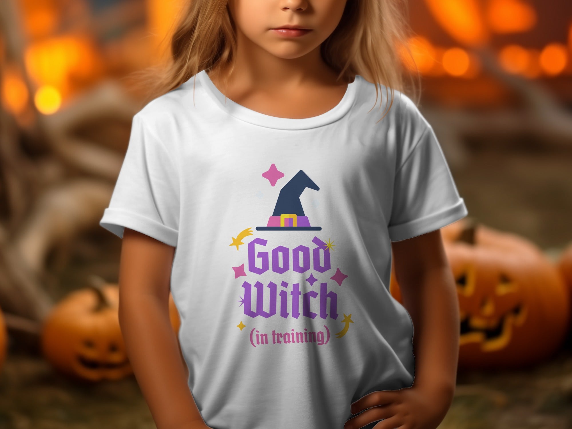 Good Witch In Training Witch Hat Design T-Shirt