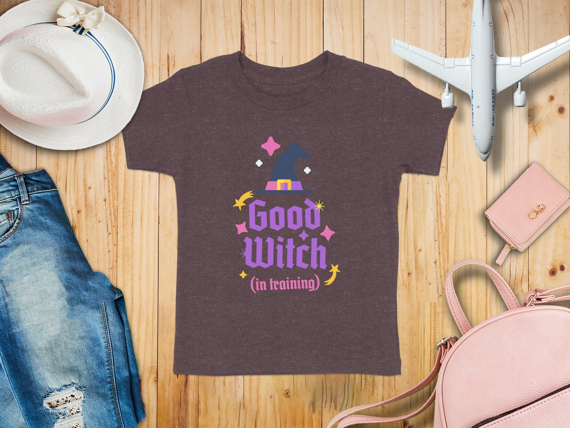 Good Witch In Training Witch Hat Design T-Shirt