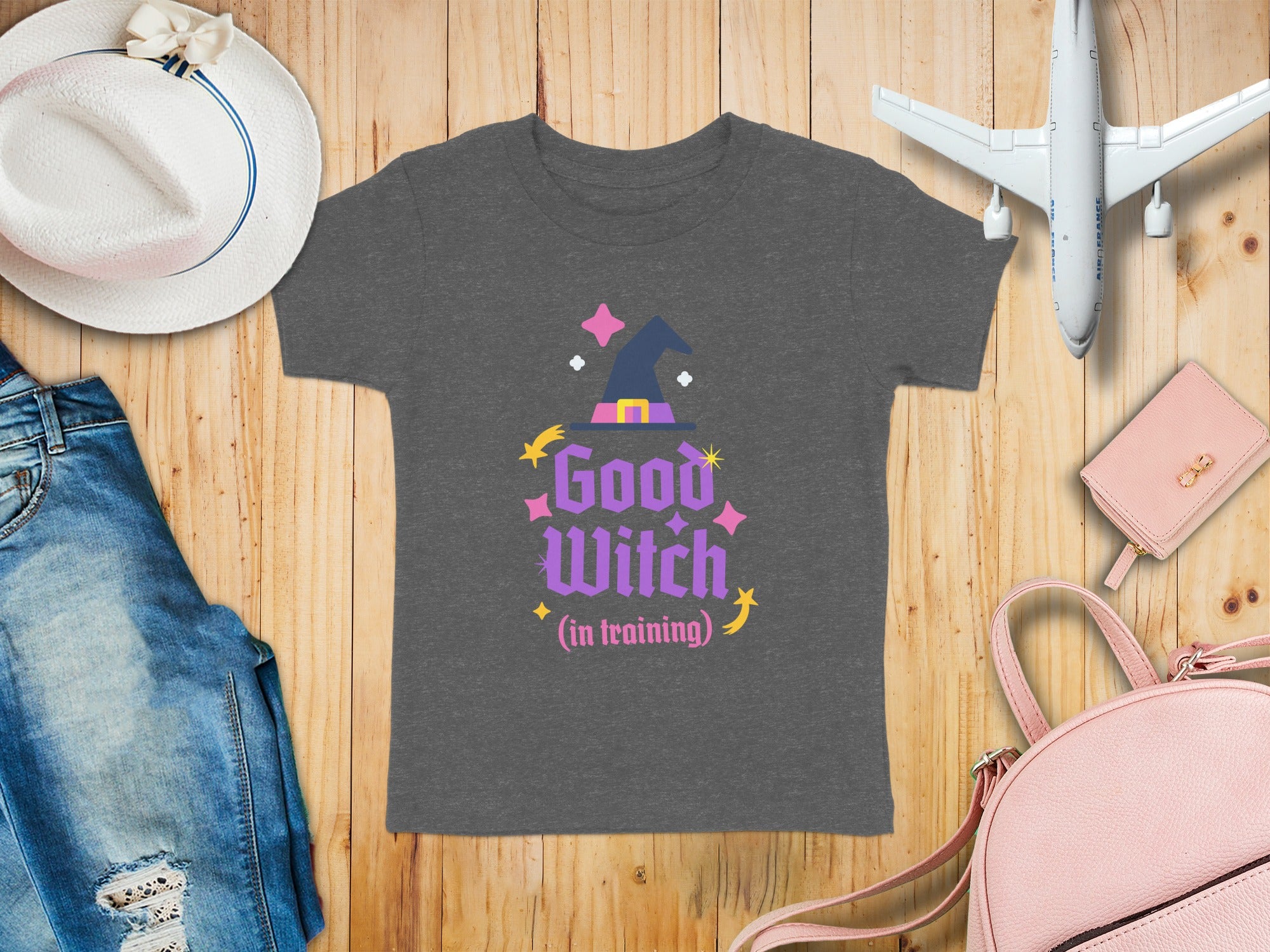 Good Witch In Training Witch Hat Design T-Shirt