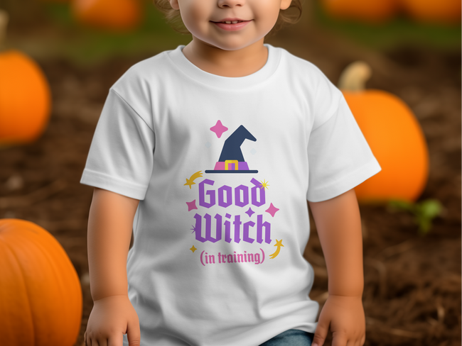 Good Witch In Training Witch Hat Design T-Shirt