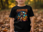 Pugoween Witch Halloween Design Cute Pug Puppy T-Shirt