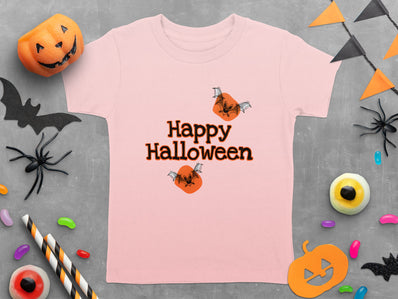 Happy Halloween and Bats Graphic Festive Event T-Shirt