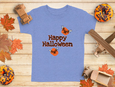 Happy Halloween and Bats Graphic Festive Event T-Shirt