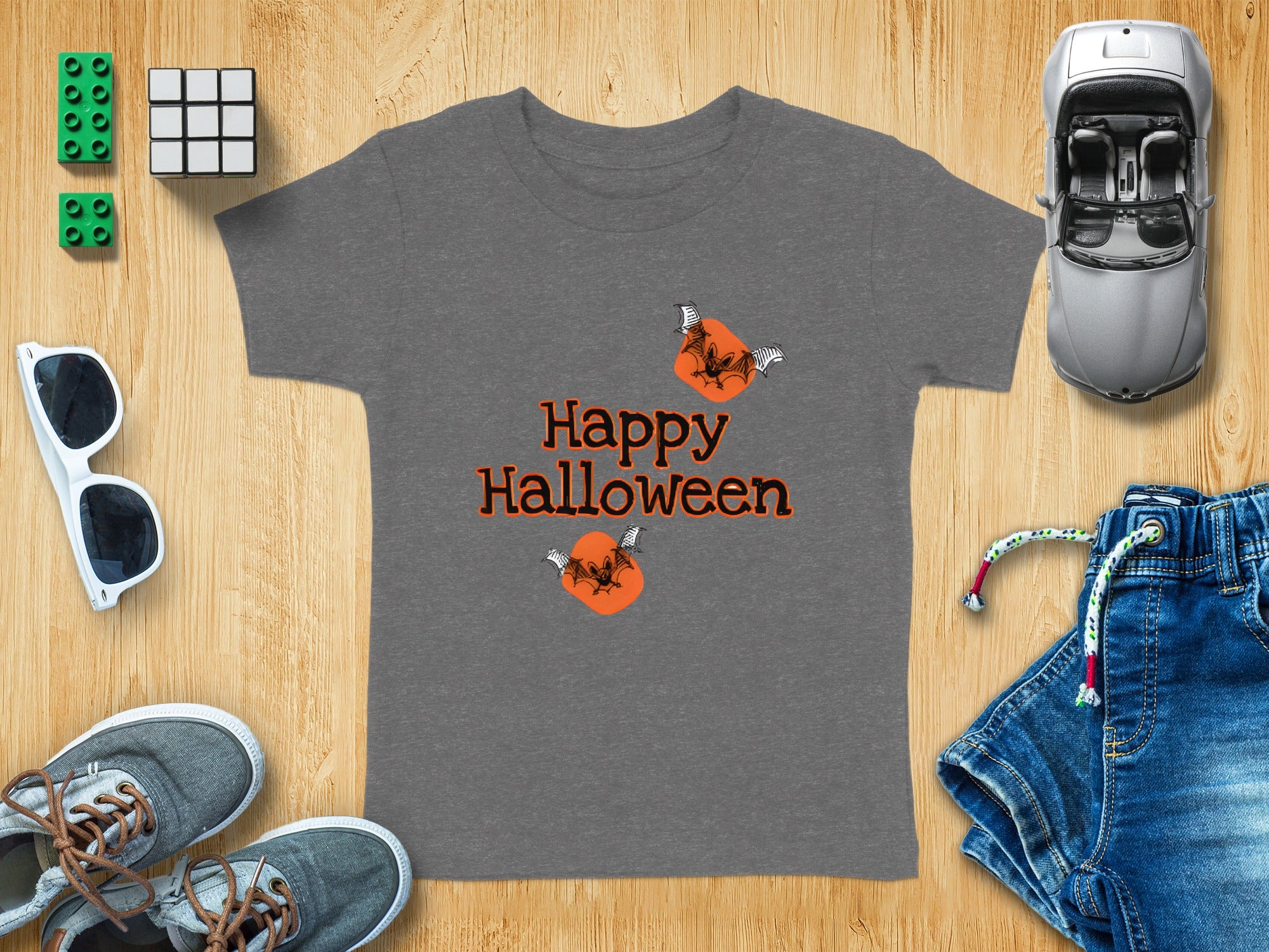 Happy Halloween and Bats Graphic Festive Event T-Shirt