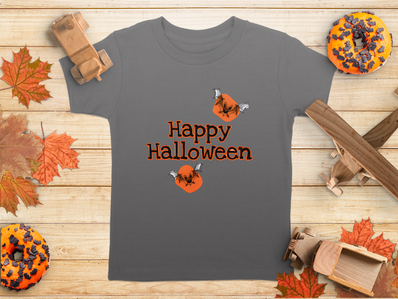 Happy Halloween and Bats Graphic Festive Event T-Shirt