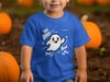 Cute Ghost Halloween Hey Boo Design Illustration T-Shirt