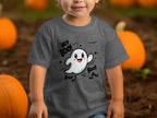 Cute Ghost Halloween Hey Boo Design Illustration T-Shirt