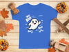 Cute Ghost Halloween Hey Boo Design Illustration T-Shirt