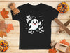 Cute Ghost Halloween Hey Boo Design Illustration T-Shirt