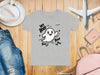 Cute Ghost Halloween Hey Boo Design Illustration T-Shirt