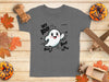 Cute Ghost Halloween Hey Boo Design Illustration T-Shirt