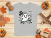 Cute Ghost Halloween Hey Boo Design Illustration T-Shirt