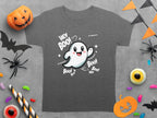 Cute Ghost Halloween Hey Boo Design Illustration T-Shirt