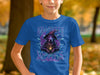 Halloween Woof Kids Graphic T Shirt in Blue product type