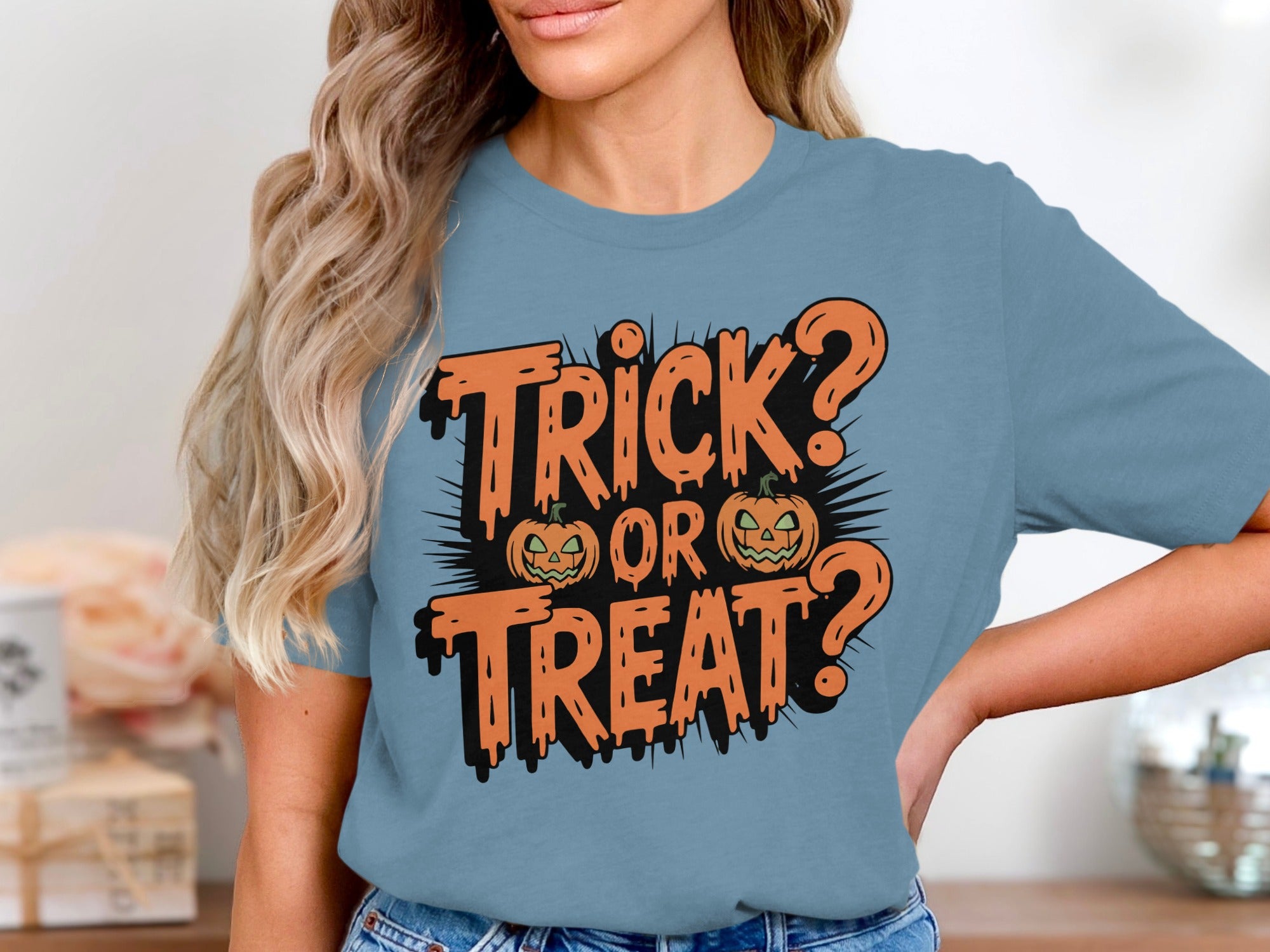 Trick or Treat Halloween Graphic Tee Shirt product