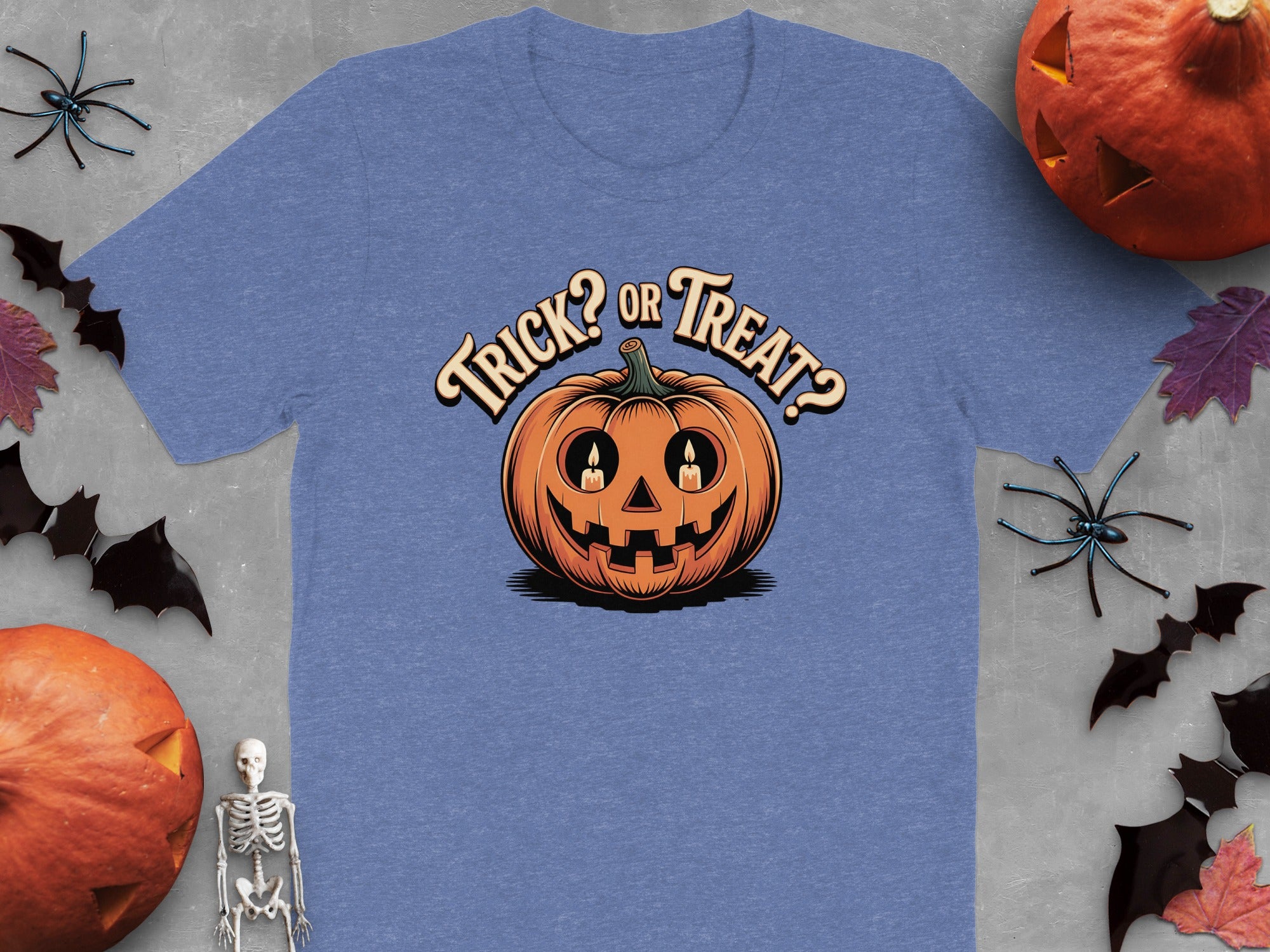 Trick or Treat Blue Halloween Pumpkin T-shirt product