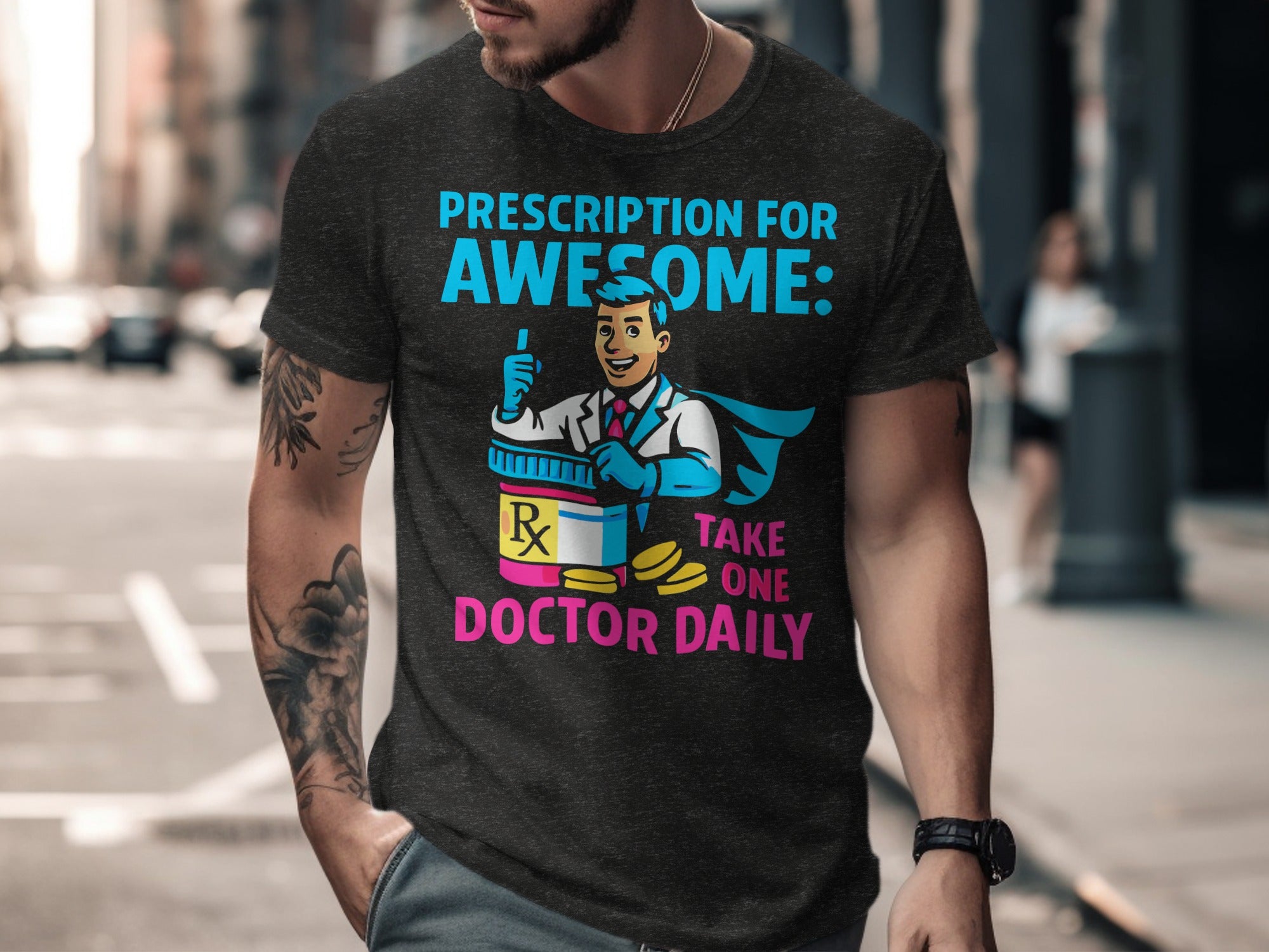 Prescription for Awesome Funny Doctor Shirt product type