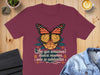 Colorful Butterfly Graphic T-Shirt with Inspirational product type