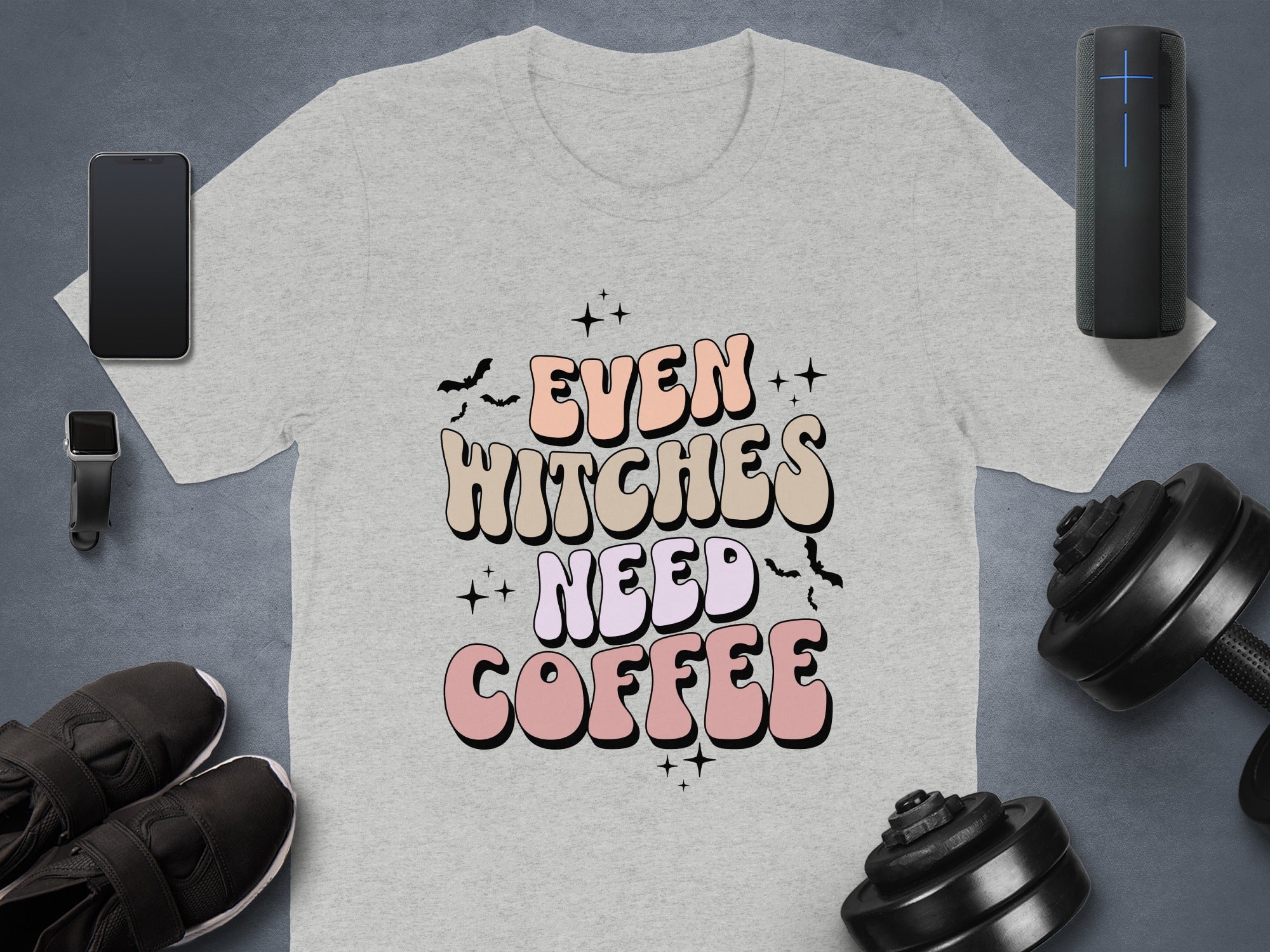 Even Witches Need Coffee Graphic T-shirt product type