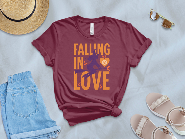 Falling in Love Graphic T-Shirt for Casual Product