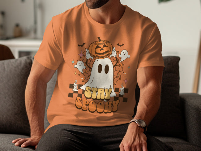 Stay Spooky Halloween Ghost and Pumpkin T-Shirt product