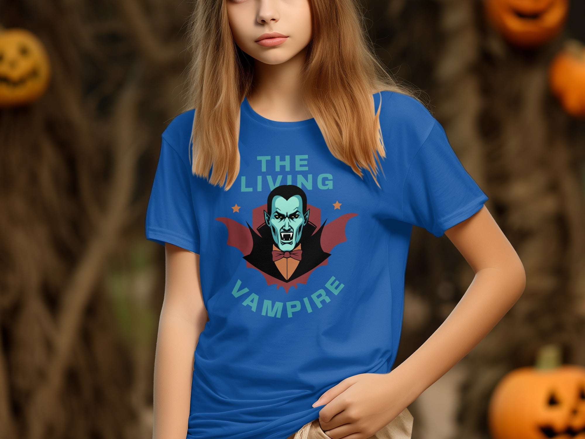 The Living Vampire Graphic Halloween T-shirt product