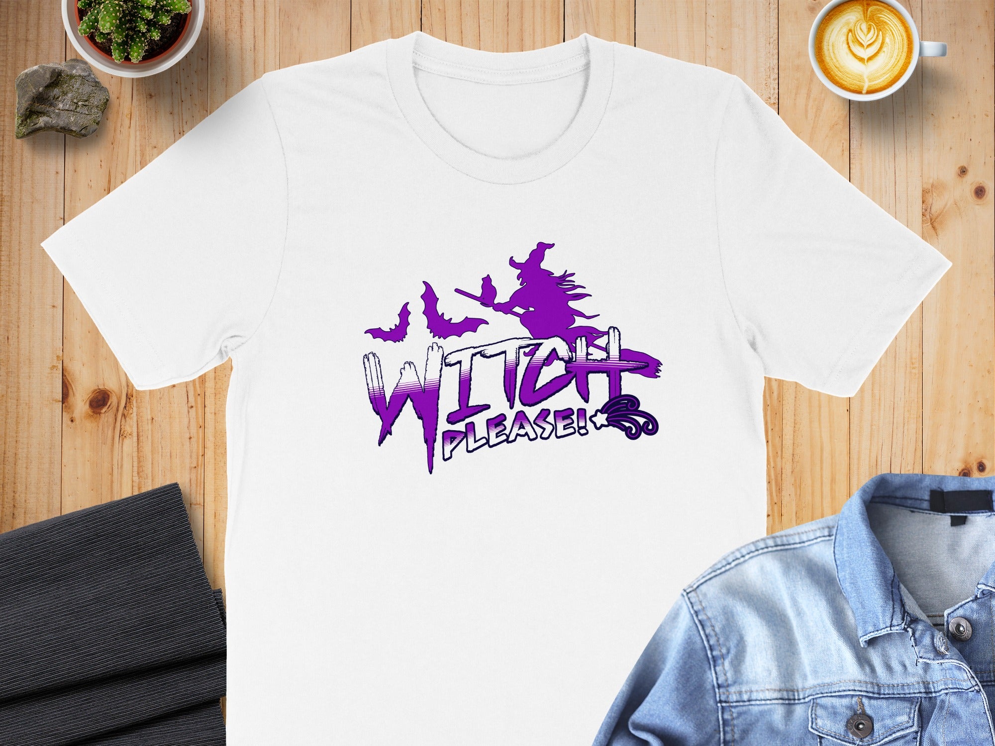 Witch Please Graphic Design T-Shirt Halloween Product