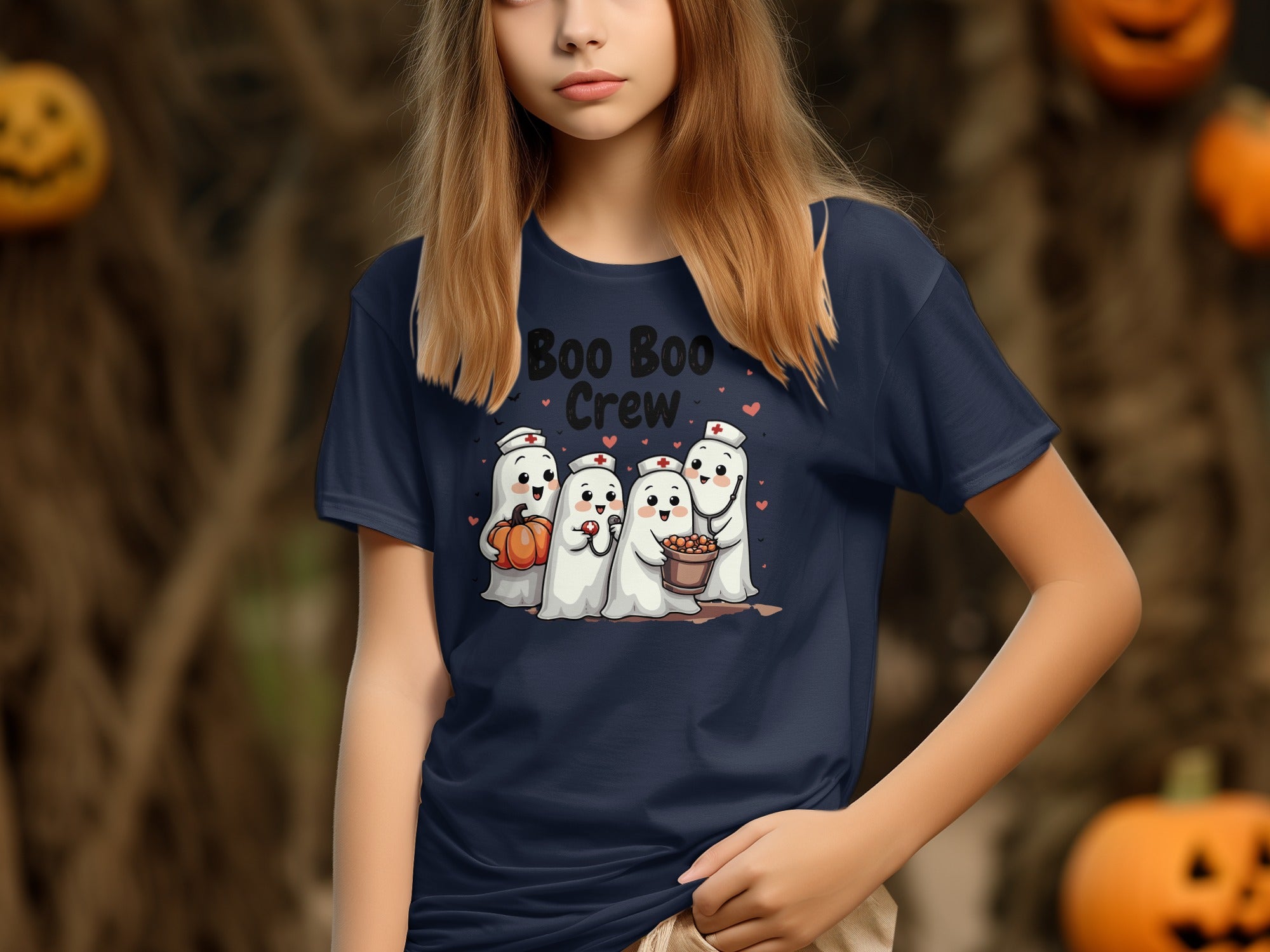 Boo Boo Crew Ghosts Halloween T-Shirt product type
